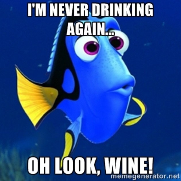 2CraftLadies's tweet photo. Just keep swimming...wait WINE! #winewednesday #welovedory https://t.co/ugvbCcYCRL