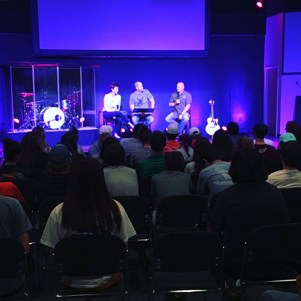 paulannstudents's tweet photo. Talking about accountability with Brian, Haley, and Phil in Fuel tonight. #twoisbetterthanone https://t.co/3E5tRI6Av3