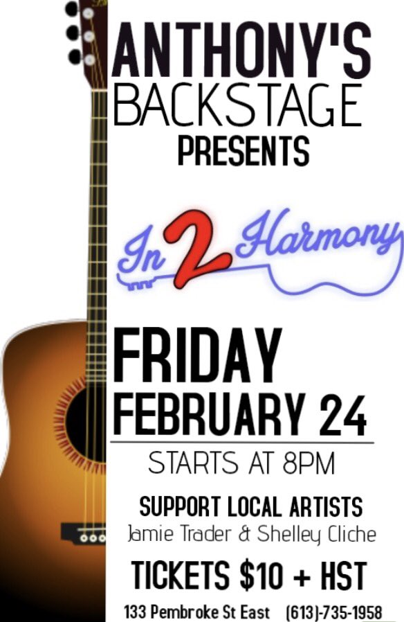 It's almost showtime!  This Friday come join us at Anthony"s .  Some tickets still available! Rock"n Roll 🎵🎤🎸