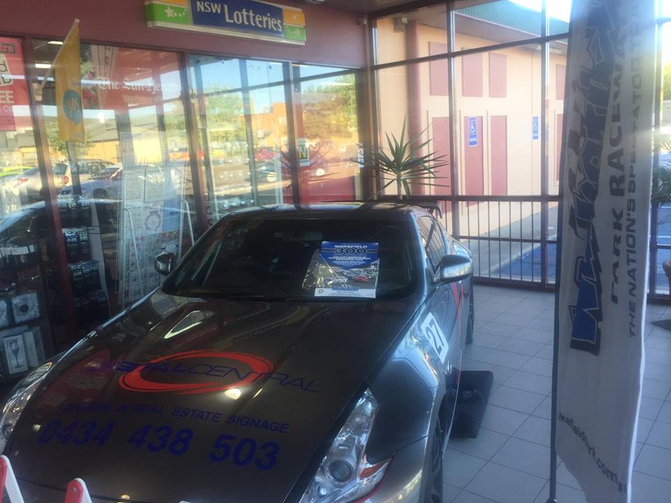 #Wakefield300 race car on display at Goulburn Marketplace today - head on down, check it out and grab a poster!