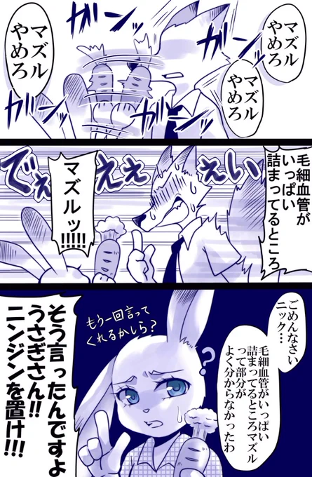 ニック&ジュディで『○○○ドリル』※キャラ崩壊ちゅうい 