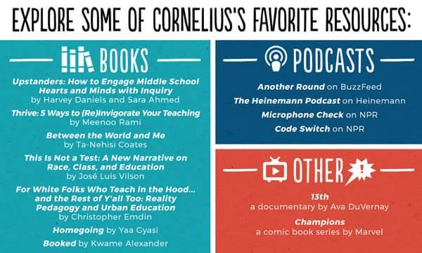 Alex_Corbitt's tweet photo. Need book/film/podcast recommendations? Here is an excellent list @MisterMinor curated! #edchat #education #engchat #elearning #edtech https://t.co/VrtawO8UB9