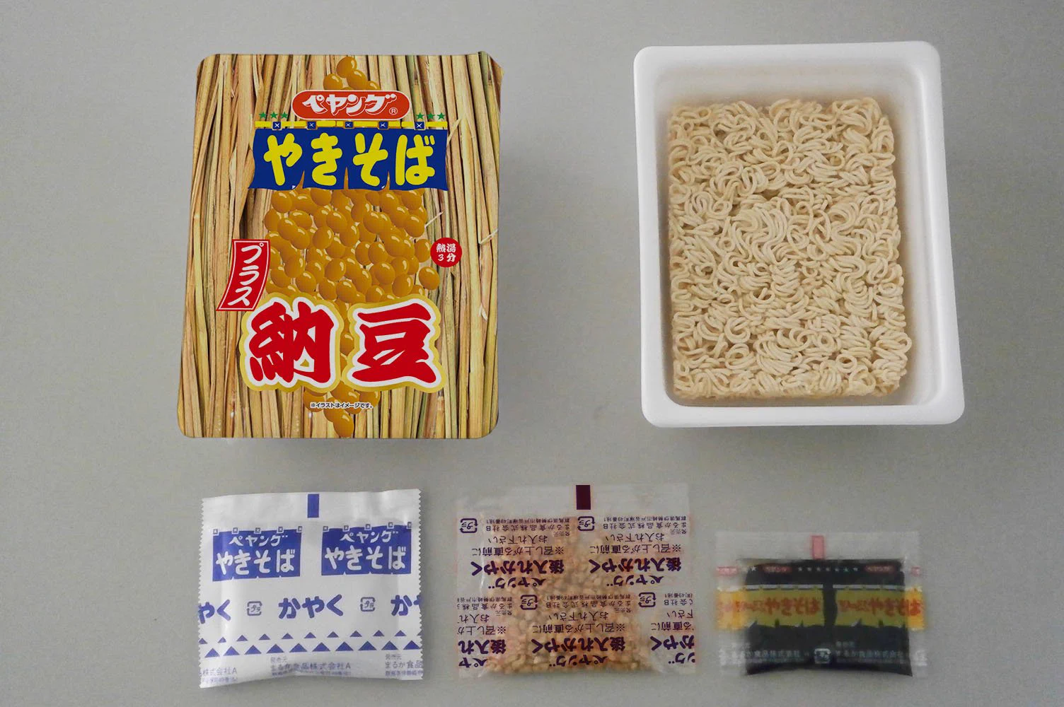 えっ！ぺヤング、今度は焼きそばの納豆がけ？