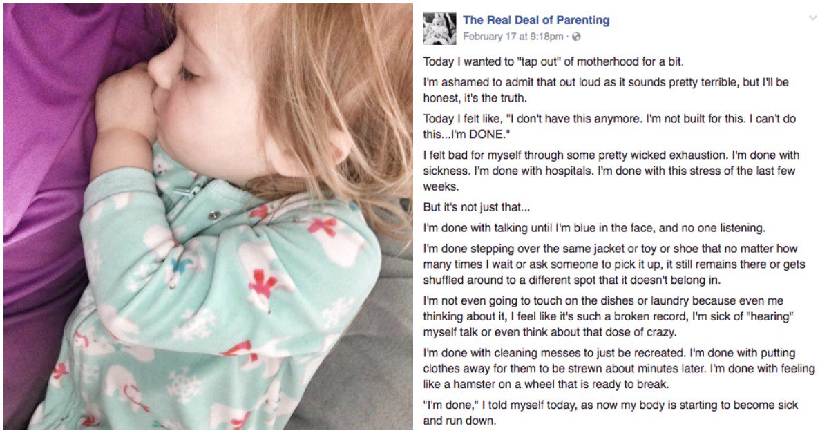 KiddieProofers's tweet photo. Mom Gets Real About the Moments That Nearly Break Us: "Today I Wanted to 'Tap Out'" https://t.co/LLjGaftPry via @BabbleEditors https://t.co/yuc3pdI4C2