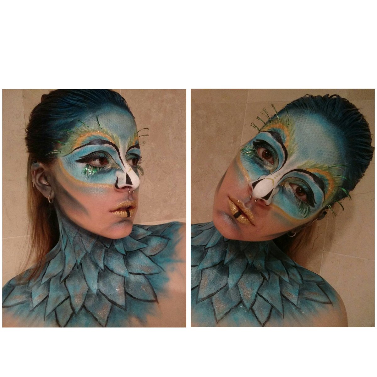 glepblup's tweet photo. #aromascarnaval  
Maquillaje fantasía.
Saca tu lado más elegante.
Inspiración "máscara" pavo real.
Feliz Carnaval 2017 
@aromas https://t.co/twjm3HyKtG