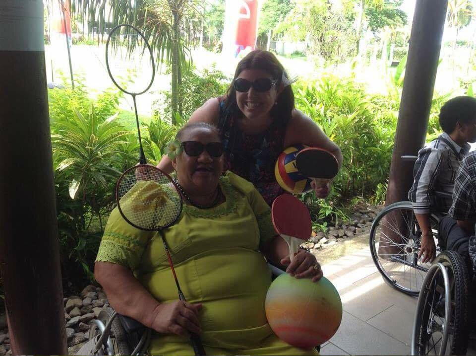 sportmattersAU's tweet photo. Sport Matters &amp; FPSAH Tahiti presented on #sport #disability &amp; #humanrights at PDF Conference in Samoa. #prcd2017 https://t.co/4vw2wtD3FA