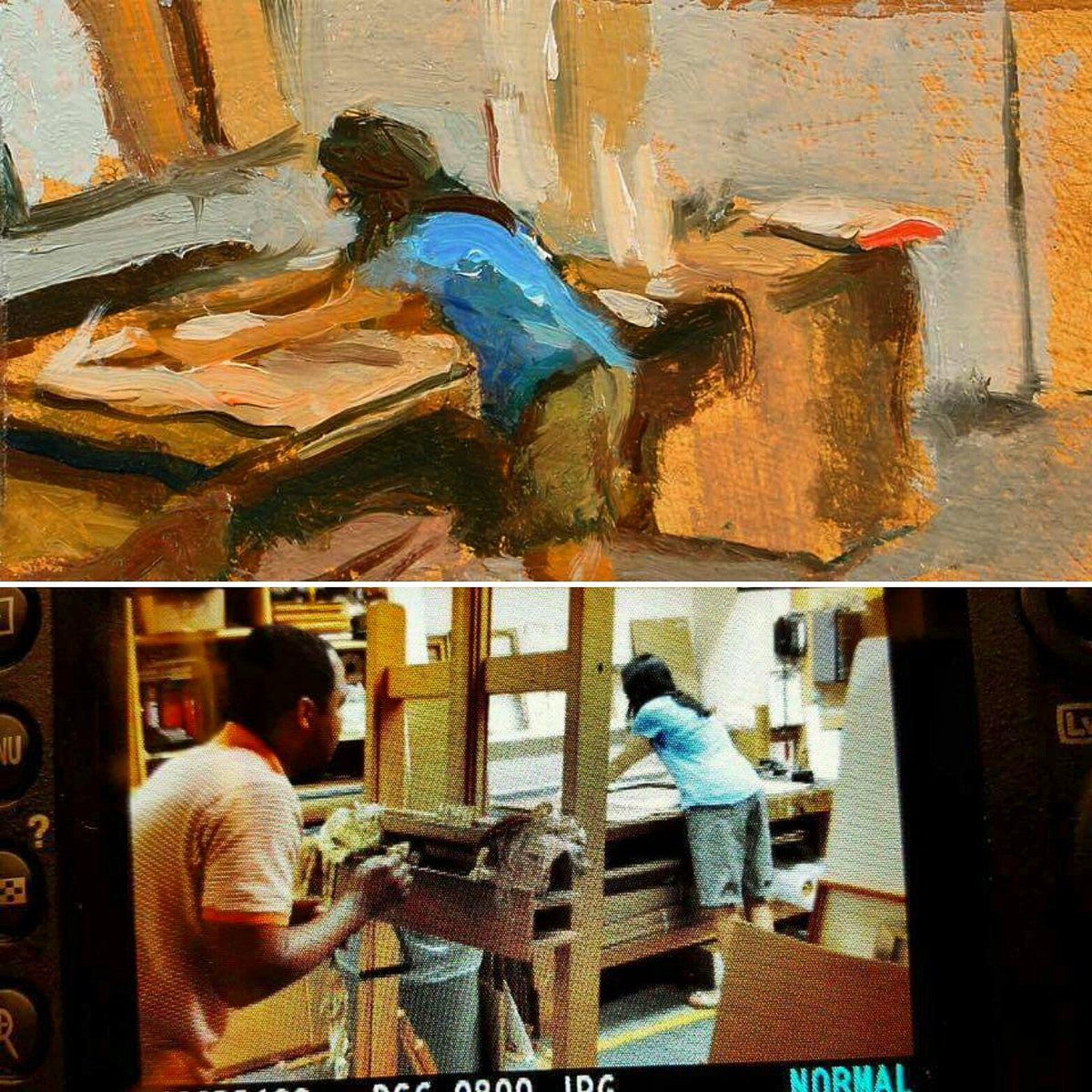 gustaveblache3's tweet photo. Sneak 👀 #aworkinprocess #upcoming #show March 11-June 4, @LASM @SVA_News @sva @NMAAHC @NPG #oil #painting @artsy @ArtReview_ #ComingSoon https://t.co/d0XAp5JLGq