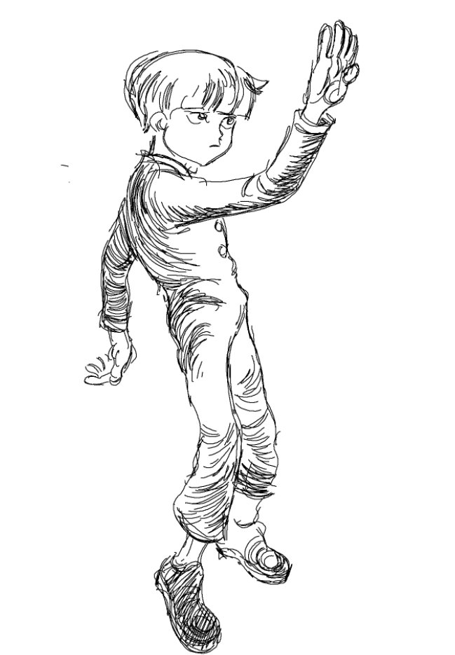 two mob anime doodles. sorry 