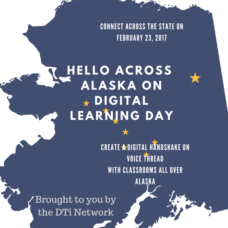 AKTEACH_Program's tweet photo. Getting ready for #DLDay tomorrow? Say "hello" w/ your Ss to other classrooms across Alaska: …https://t.co/K1FwOAkiFk… #aklearns #akedchat https://t.co/osdf4vku4N