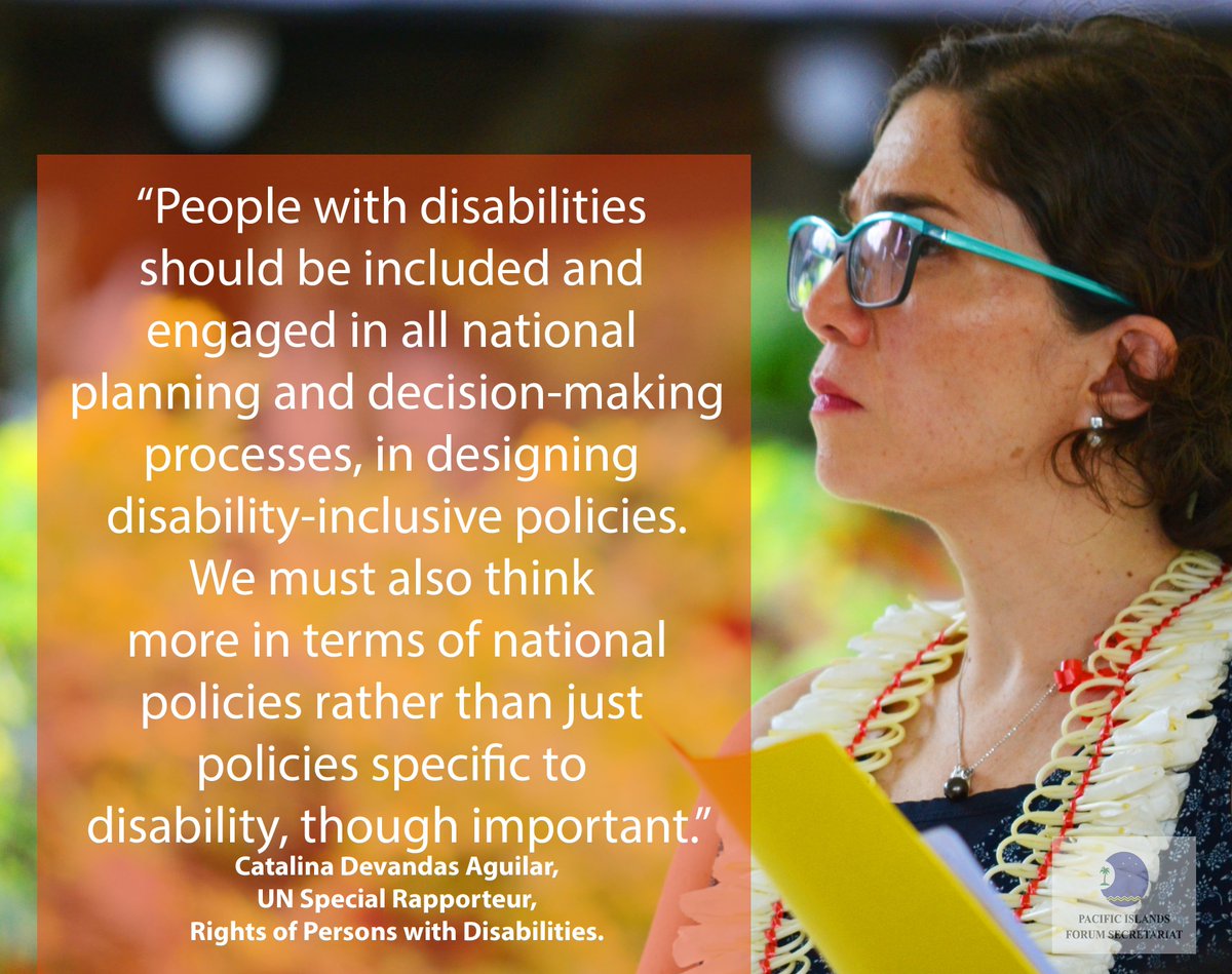 ForumSEC's tweet photo. .@UN Special Rapporteur on the #Rights of Persons with #Disabilities @SR_Disability is attending #PRCD2017. #PFRPD #PacificRegionalism https://t.co/UVATaIbtDl