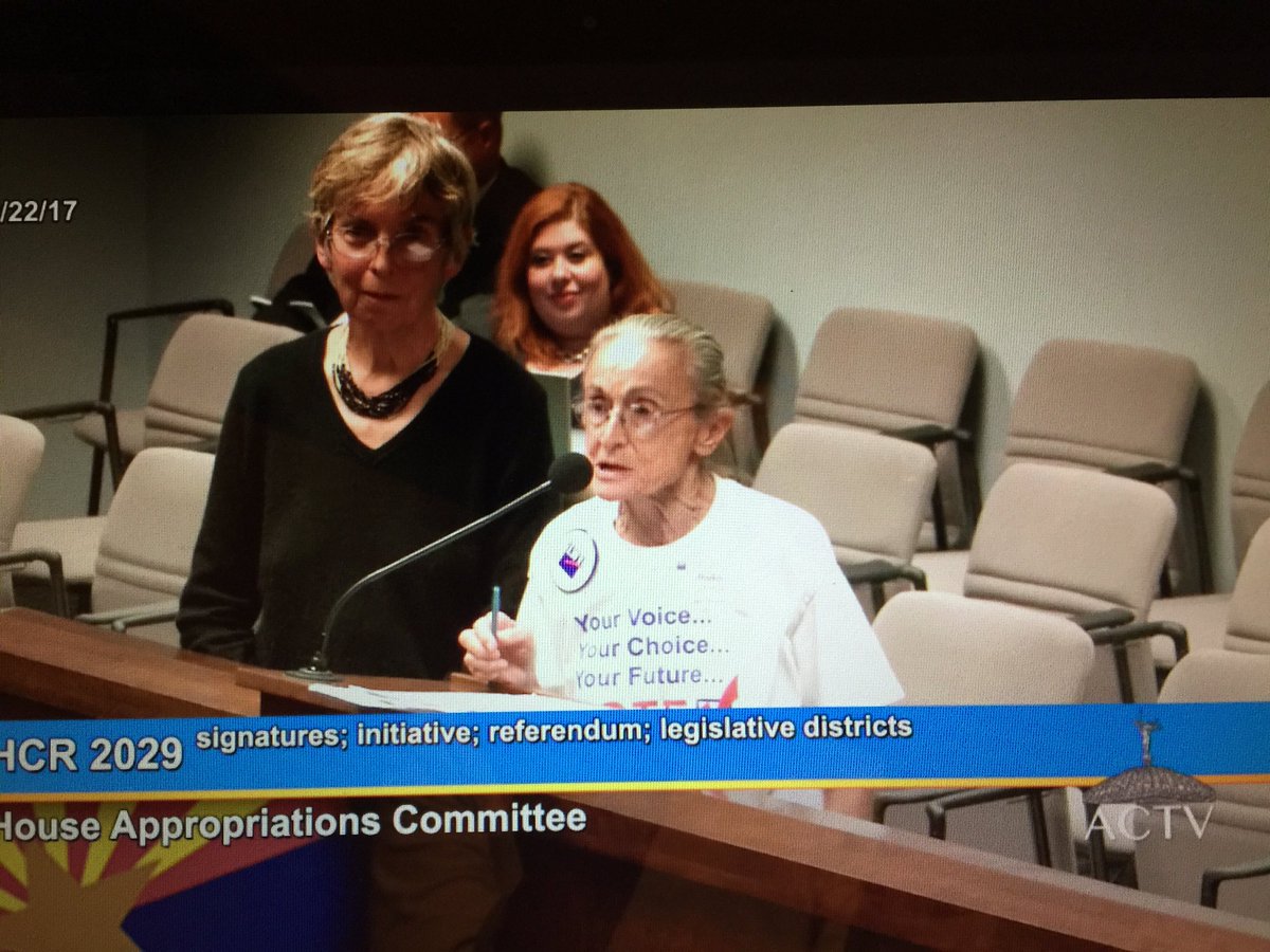 KelliButlerAZ's tweet photo. Last testimony on #HCR2029 by Rivko Knox and Marie Provine. Such inspiring fighters! Thank you for waiting hours to speak for us! #AZLeg https://t.co/zWcZHxTsNU