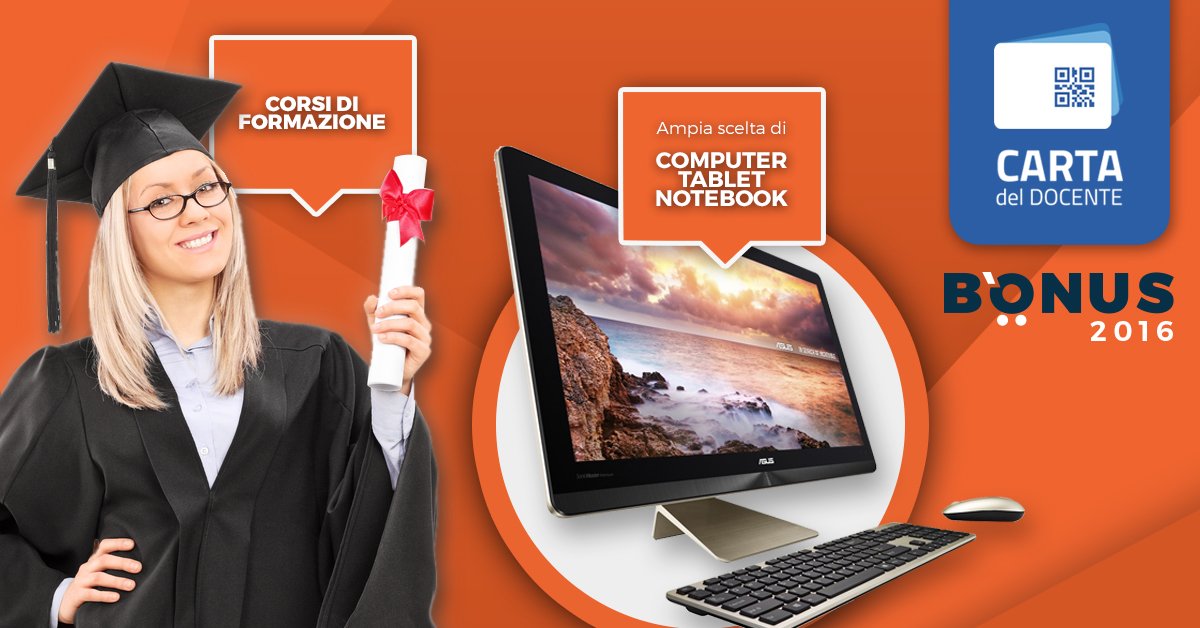 Bonus_2017's tweet image. Utilizza il #BonusDocenti su bonus2016.it puoi acquistare Hardware e Corsi di Formazione con la #CartadelDocente.