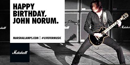 Happy birthday to Europe six-stringer, John Norum 