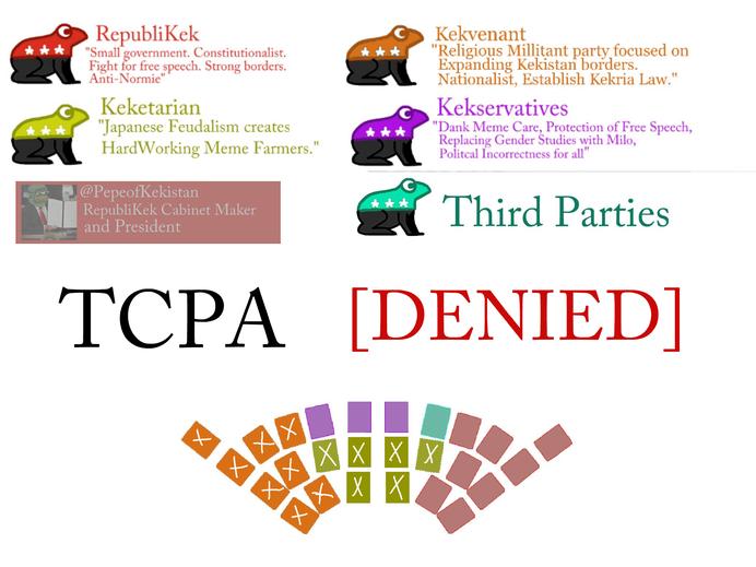 TheYoungKeks's tweet photo. Breaking News: #TCPA has been denied collectively by Kekvenant and Keketarian MPs. A victory for Kekistanis everywhere in #Kekistan https://t.co/Ze7lUDd5I1