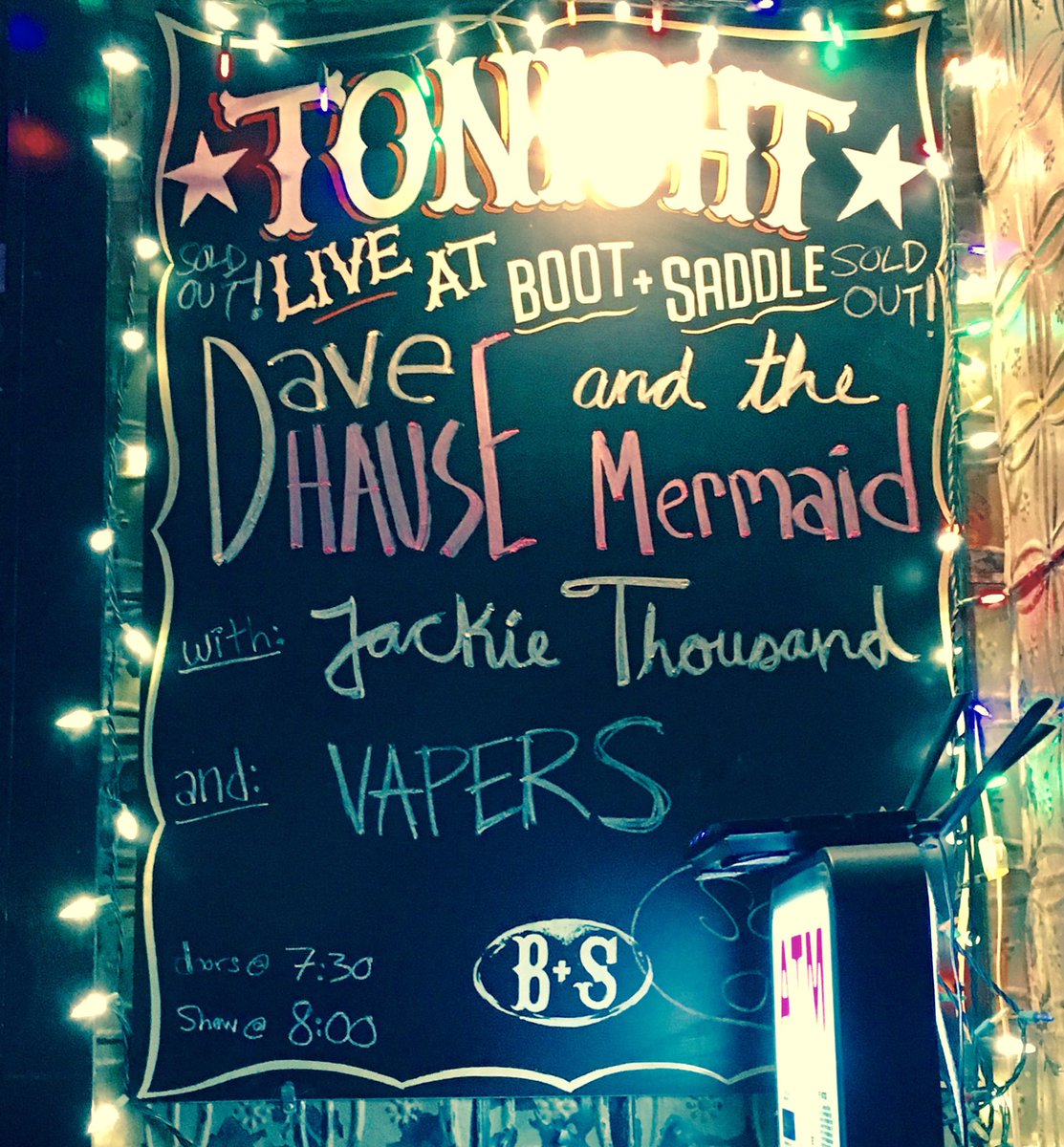 Such fun opening for <a href="/hausedave/">Dave Hause</a> <a href="/bootandsaddle/">Boot and Saddle</a> Killer set by <a href="/vaperspunx/">VAPERS</a> #BuryMeInPhilly record release party. Pick it up if you haven't.