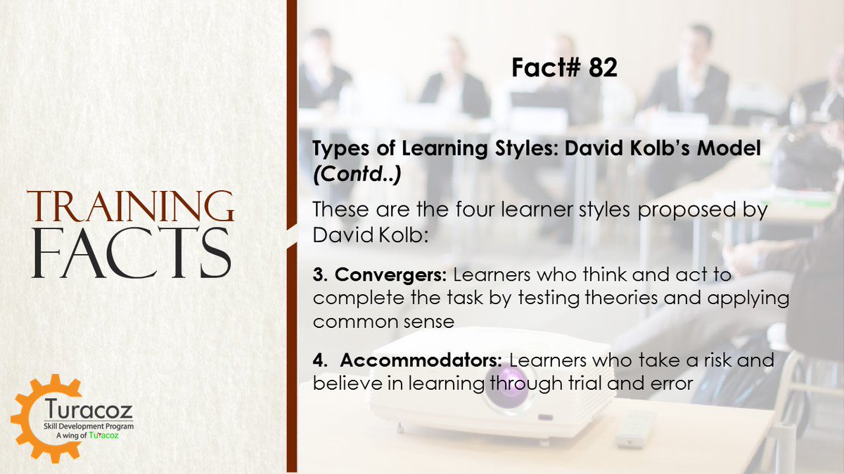 TuracozSkill's tweet photo. #TSDP continues to describe the #LearnerStyles proposed by #DavidKolb. For more info #MedicalWritingTraining, https://t.co/DGWtuF3aIy. https://t.co/bwEC2R5jXc
