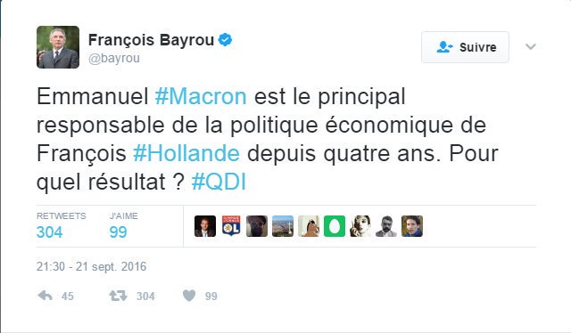 francinegirond's tweet photo. En s'alliant à #Macron, #Bayrou achète un groupe #Modem à l'Assemblée et évite des frais de campagne < 5% cc @FrancoisFillon #Macrou https://t.co/nJs5iQpgAv