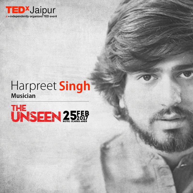 TEDxJaipur's tweet photo. #TEDxJaipur #TheUnseen An independent musician from India, watch Harpreet perform LIVE at TEDxJaipur way https://t.co/dqpelwkdf6 https://t.co/i1qEZF1wwF