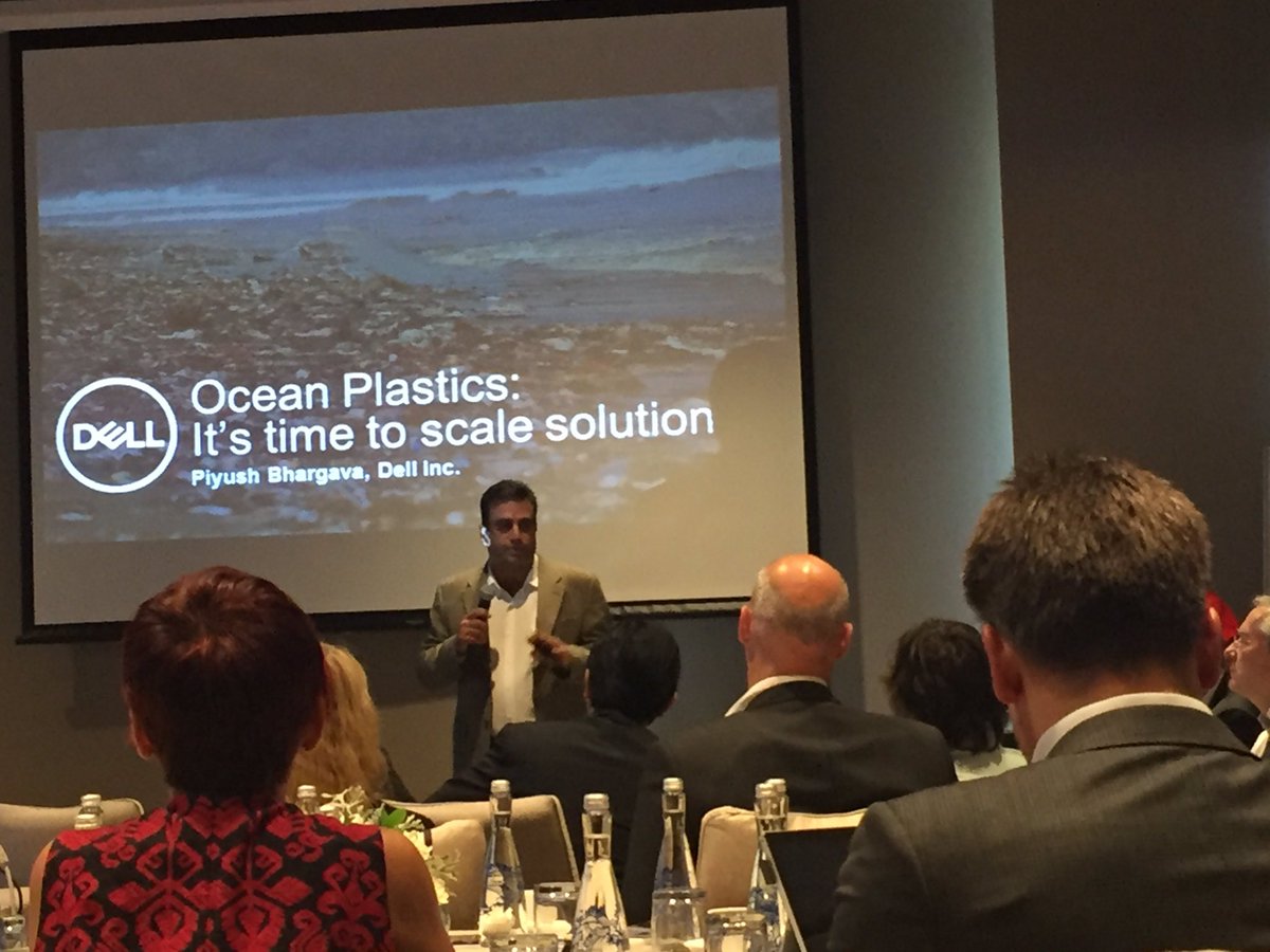 ZeroWasteFroi's tweet photo. Next, Dell is presenting "Ocean Plastics: it's time to scale solutions" #OceanSummit https://t.co/eC7qHQ5pl6