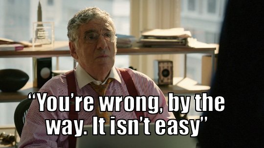 DoubtCBS's tweet image. Your world is black and white. You know what you believe and you stick to it. It’s easy for you –Cameron #Doubt @lavernecox @elliottgould