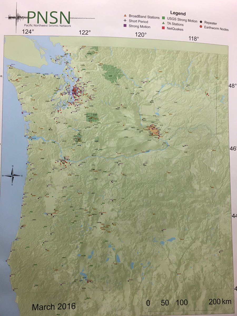 Scientists at UofW Seismology Lab. The 4.2 quake is the largest in Puget Sound since Dec 2015. #komonews <a href="/PNSN1/">PNSN</a> <a href="/UW/">University of Washington</a>