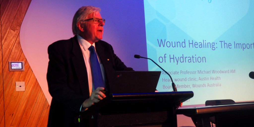 #woundmanagement Michael Woodward on "Wound Healing and the Importance of Hydration" hydro.hartmann.com.au
