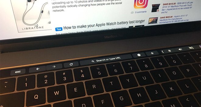 iFan_Apple_'s tweet photo. @Google supporte désormais la Touch bar sur le MacBook Pro https://t.co/f2vh7JHusM