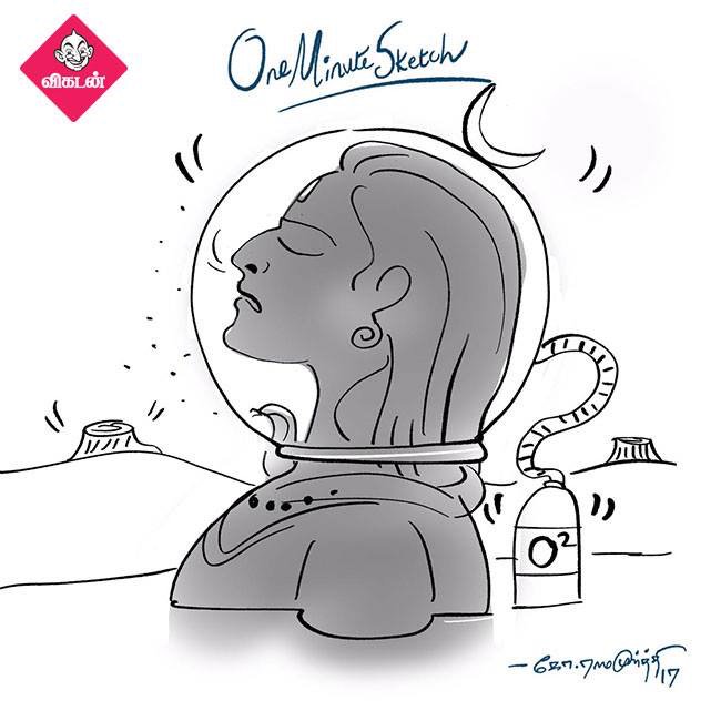 ramfinearts's tweet photo. ஆதிக் காற்று எங்கே? #OneMinuteSketch #shivratri https://t.co/VhOnZOczxq
