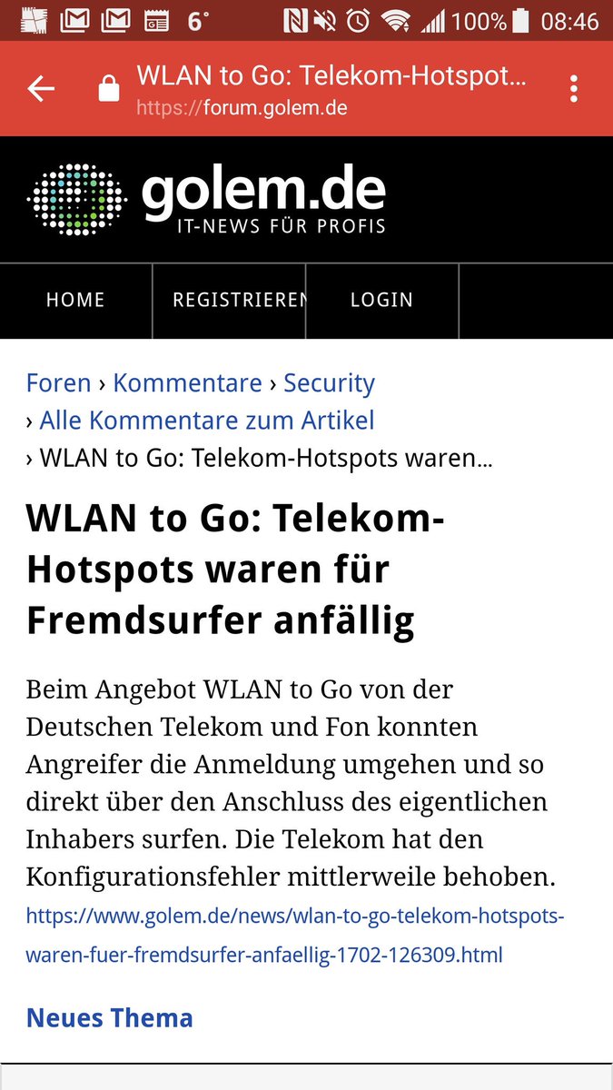 berlinsnap's tweet photo. #fon #wlan2go #martinvars #securityhole #telekom #sicherheitsluecke https://t.co/2WMa26VLAh