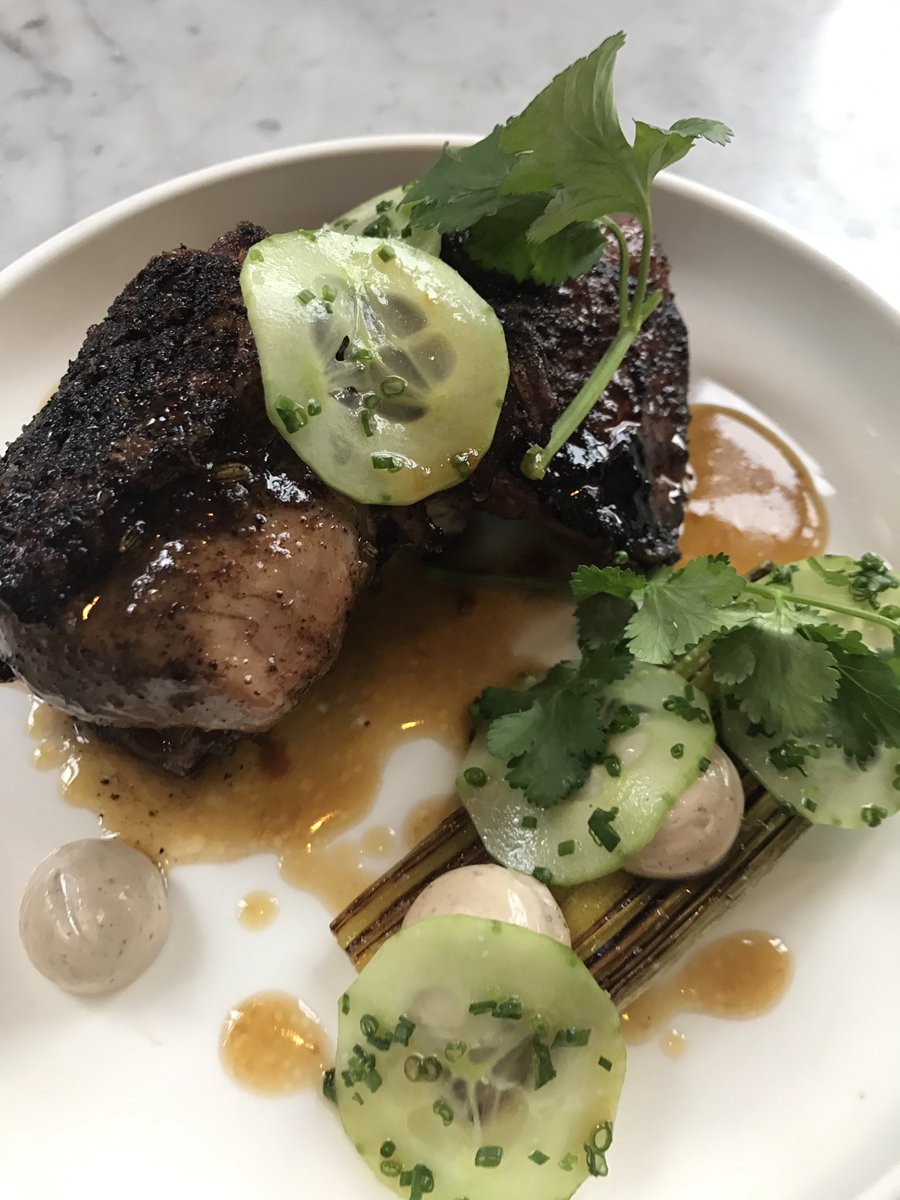 selinkiazim's tweet photo. New dish on @OKLAVA_LDN Baharat Spiced Duck, Urfa Chilli Mayo, Cucumber &amp; Pickle Dressing https://t.co/Nb9PabMLjm
