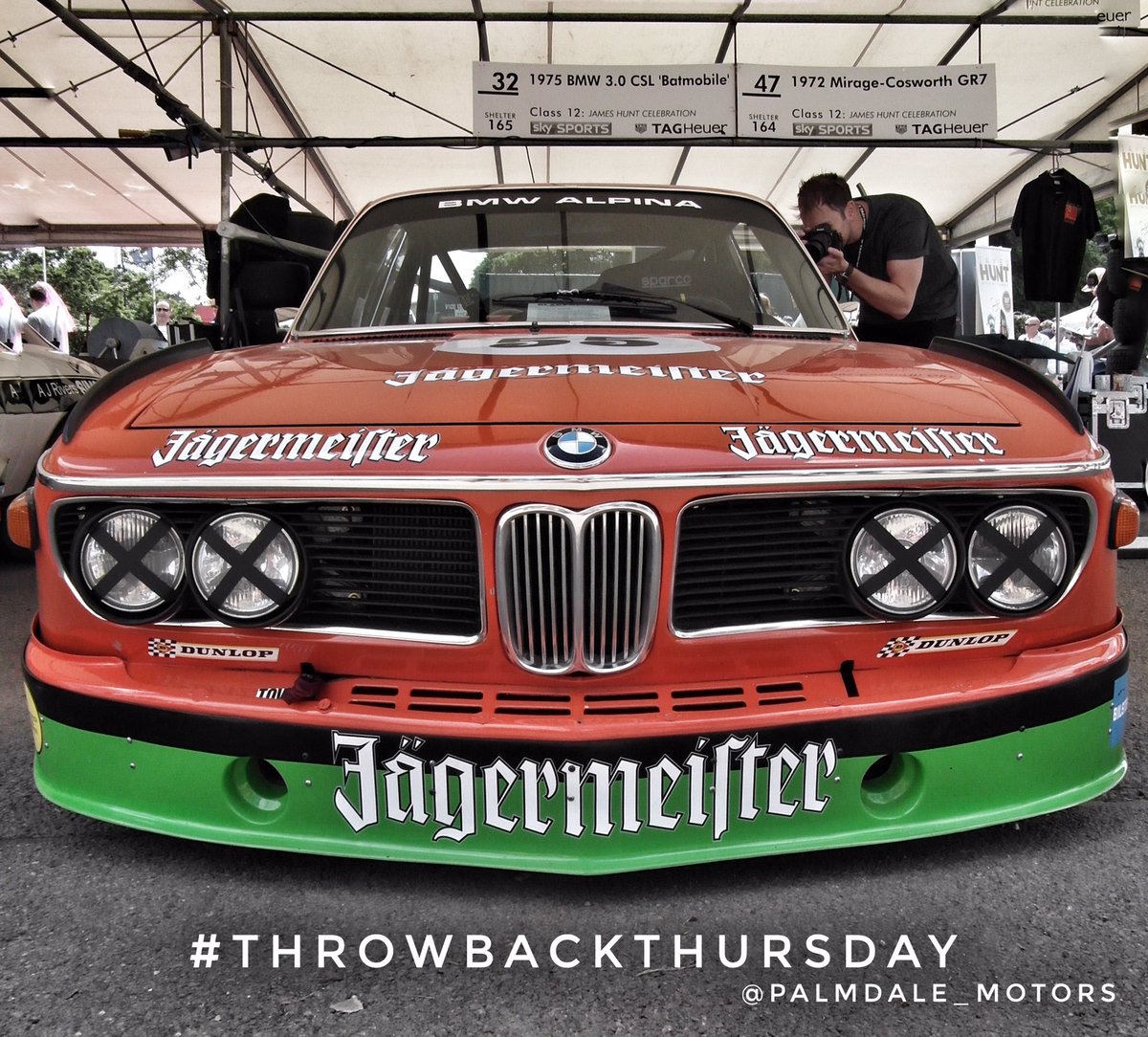 PalmdaleCarFind's tweet photo. 🔘 #ThrowbackThursday is here 🔘
🔘Looking back last summer & #FOS2016 with this stunning @BMWMotorsport #Jägermeister 3.0 CSL. https://t.co/g7l3df8kIn