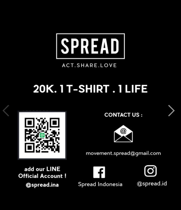Shop for T-shirts while supporting <a href="/KomunitasTaufan/">Komunitas Taufan</a> at the same time with Spread Indonesia! Click this link goo.gl/jt3wDO