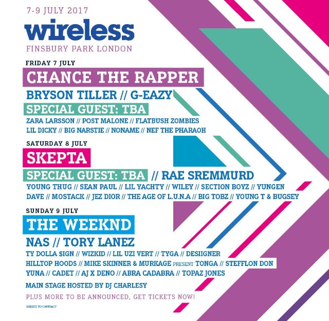 ASAPUPDATES's tweet photo. #WIRELESSLINEUP ⬇️

#WirelessFest #Wireless2017 #chancetherapper #skepta #theweeknd https://t.co/b9G5kq6RzO