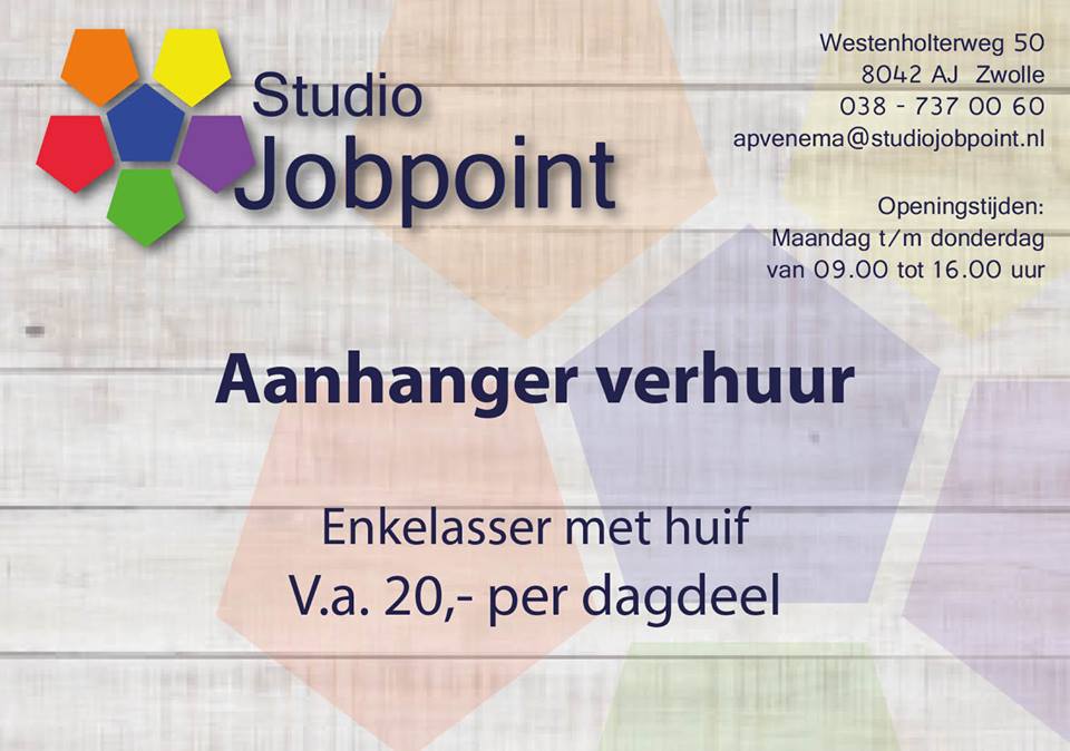 Aanhanger nodig? We hebben er een voor u klaar staan!