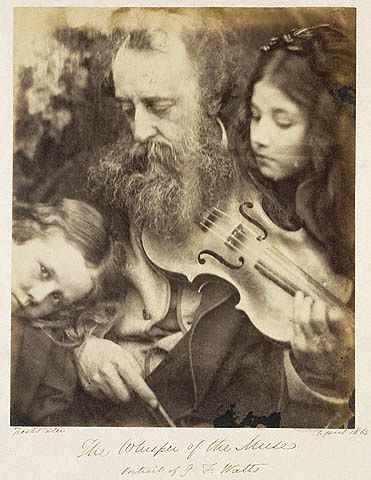 'The Whisper of the Muse' (1865) Julia Margaret Cameron, featuring G F Watts, her friend and neighbour at Freshwater #GFWatts #Watts200
