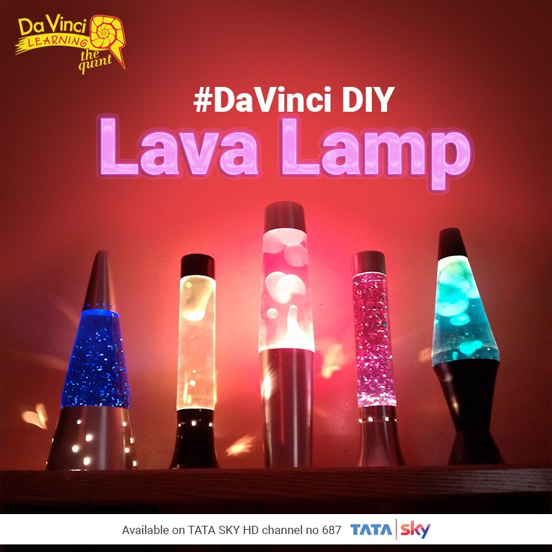 DVLIndia's tweet photo. #DaVinci DIY Learn how to make #LavaLamp at home. Click here to learn: https://t.co/ZE3Qaadctz https://t.co/vl5RdviZ3o