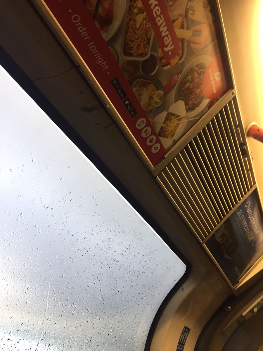 BlakeyKx's tweet photo. @TfL @centralline two train strikes in 2 months and now this is the second time one of your trains has leaked dirty black water all over me https://t.co/EvnAcoryhF