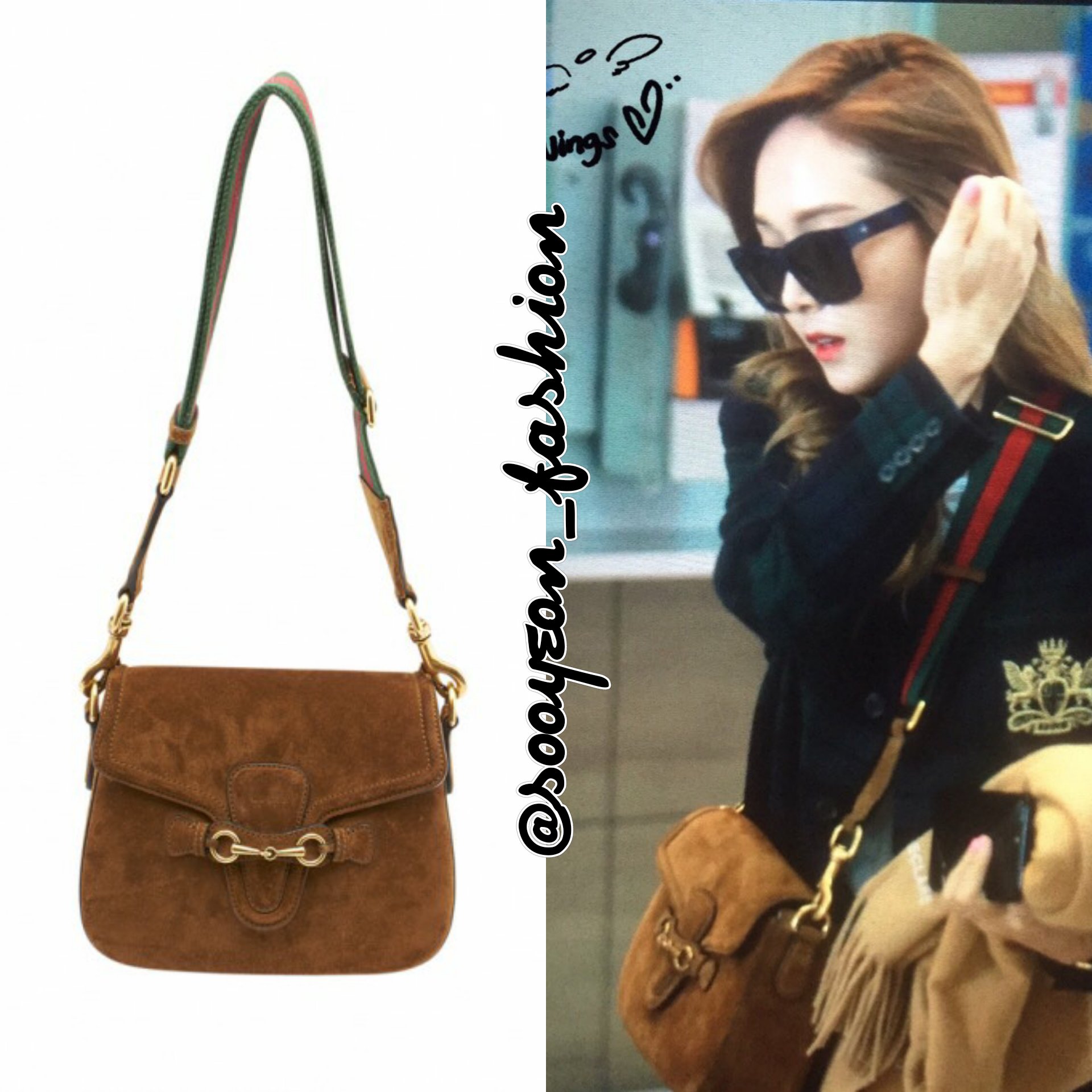 jsy fashion on X 170223 Incheon Airport GUCCI Lady Web Suede Crossbody Bag Brown 2.100 https t WVf0CZy9FB JessicaJung sicasairportfashion https t 558KpasXhM X