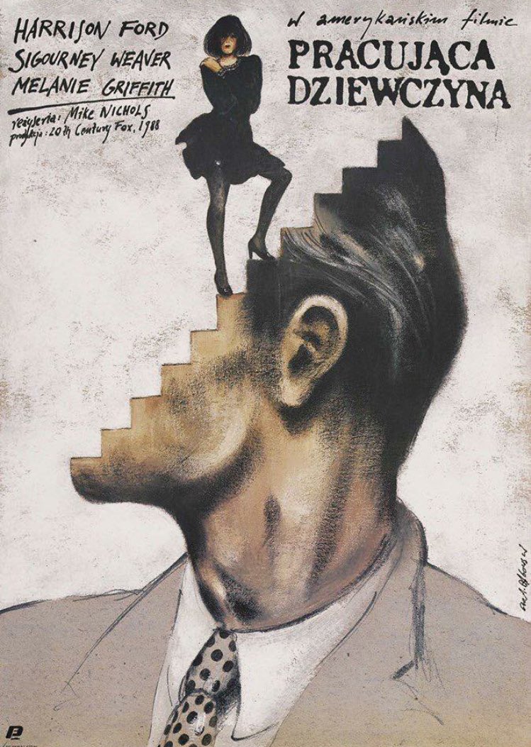 The Polish poster for WORKING GIRL is amazing!