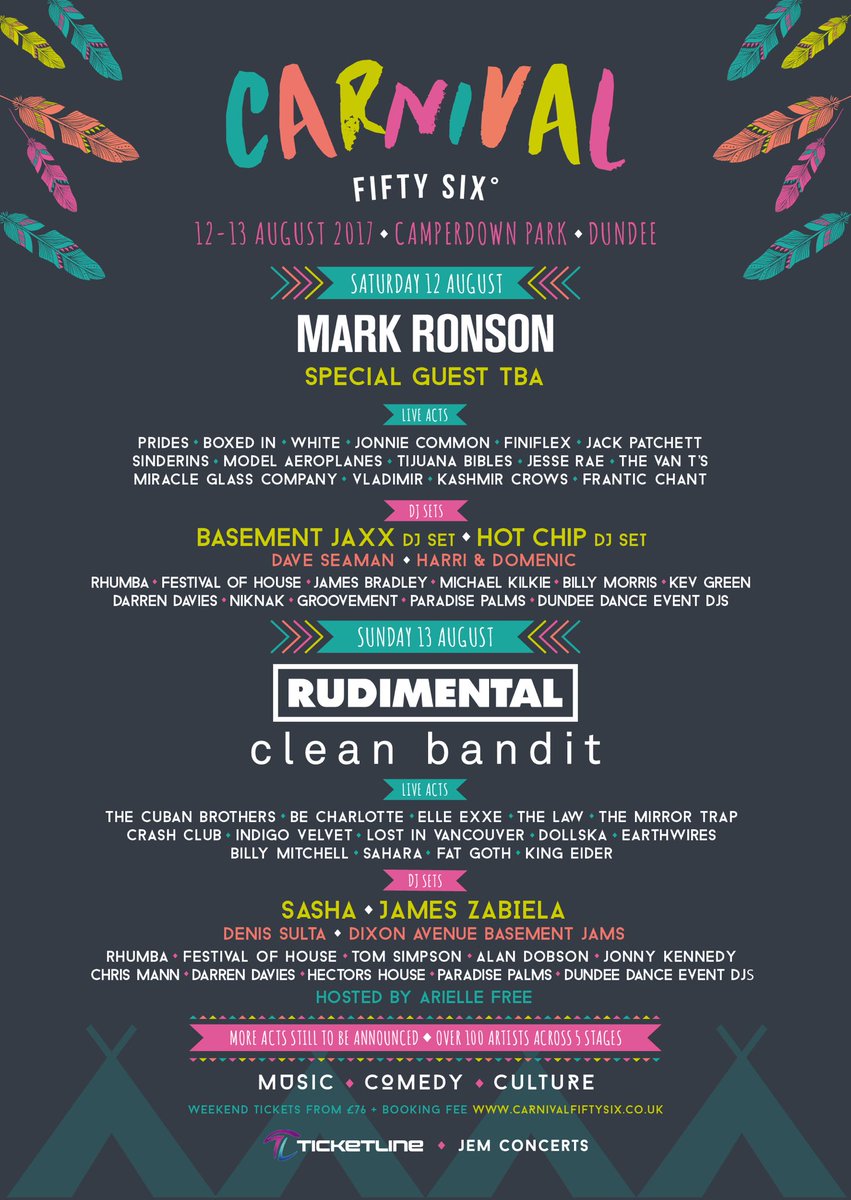 Stoked to be on at Scotland's newest festival @carnival56fest 
carnivalfiftysix.co.uk
#carnivalfiftysix #c56 #musicfestival #Summer2017