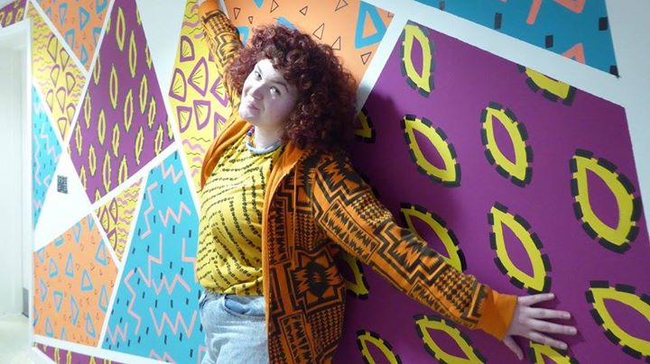 Pegatweet's tweet photo. It is windy and cold out there but our new mural painted by wonderful Cydney from #patternnation is bringing us colour and joy https://t.co/0y55Asnc0C
