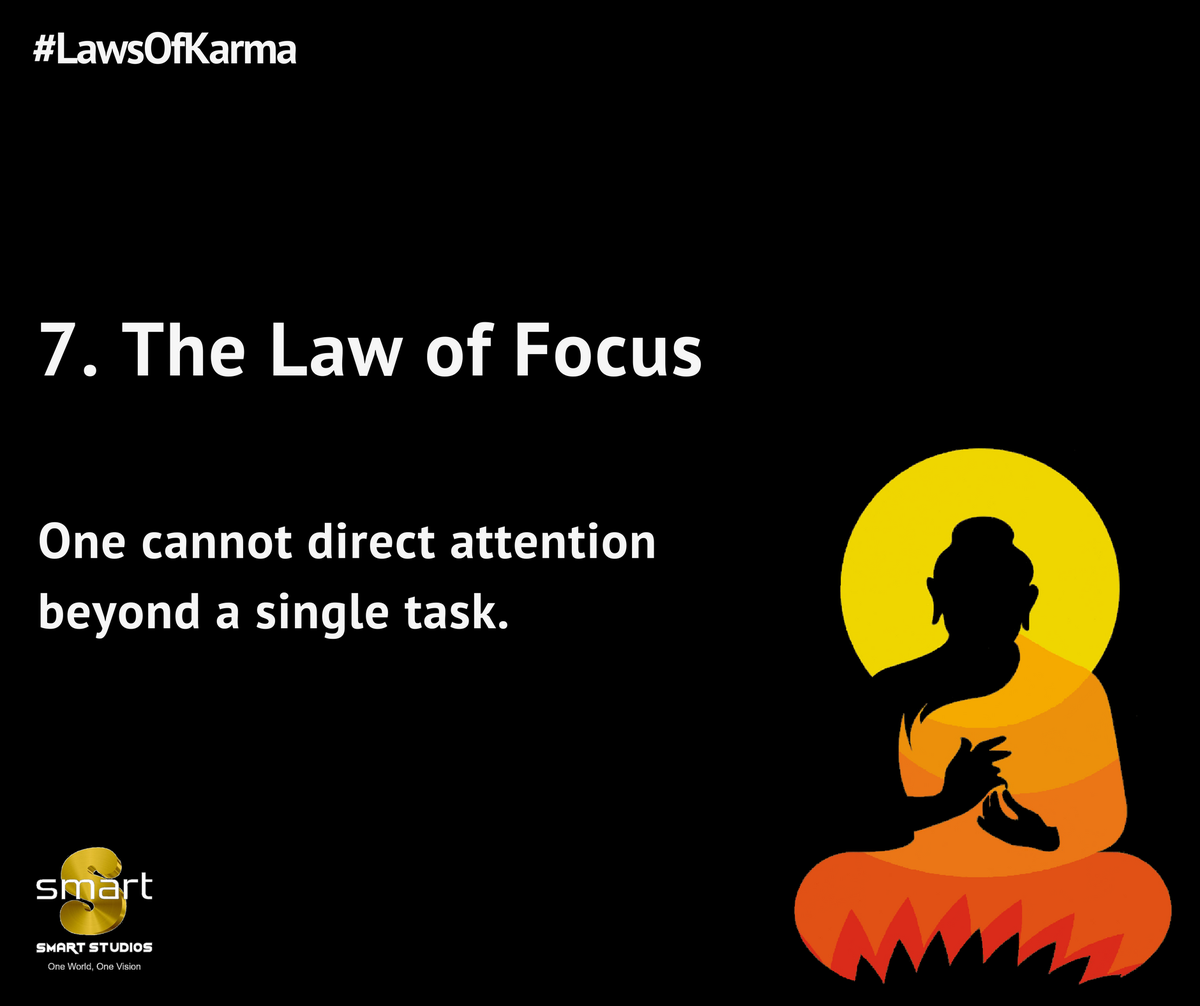 SmartStudios_'s tweet image. We must direct full attention to achieve any desired task. #LawsOfKarma #LawOfFocus #Karma #LifeCycle