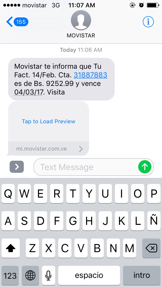 JorgeeeeR's tweet photo. Bonita manera de terminar la mañana @MovistarVe están pasados de ladrones. https://t.co/8lJyyn0V25