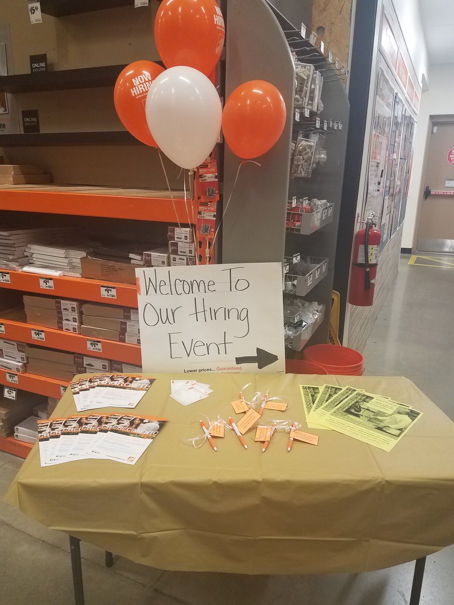 All ready for our hiring event!!! Come join us today for great career opportunities!!!