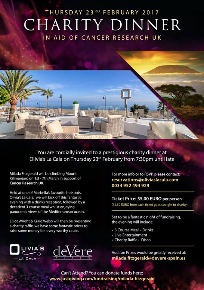 <a href="/MarbellaONtv/">Marbella ONtv</a> are very much looking forward to covering this Charity event tonight in aid of Cancer Research UK