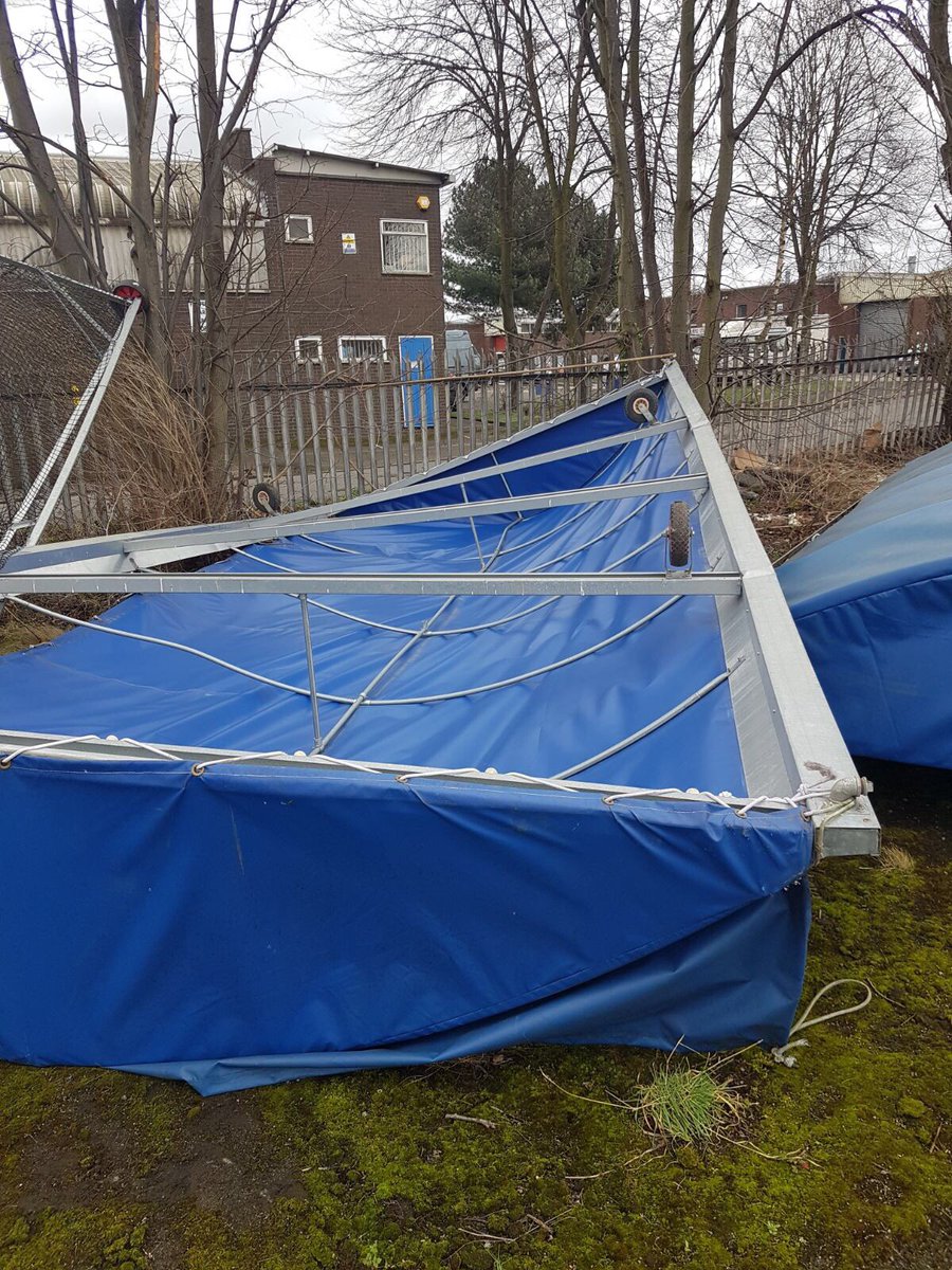 SpringvaleCC's tweet photo. @swindoncc Count yourself lucky! #StormDoris bought unwelcome havoc to the Vale. Time to roll the sleeves up #volunteers #cricketfamily https://t.co/cWuqk2qw3k