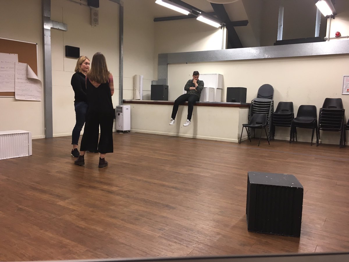 Final preparations before #Scrambled hits <a href="/LiveTheatre/">Live Theatre</a> tonight as part of Live Lab Elevator! Get yourselves there