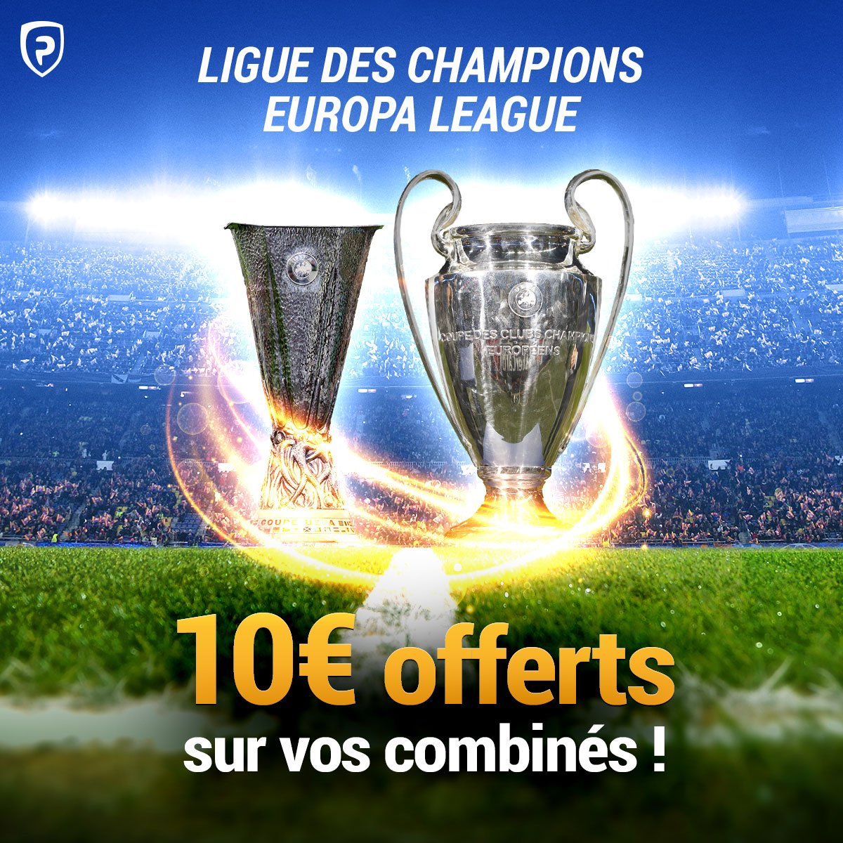 Ligue des Champions / Europa League : 10 € offerts sur vos combinés
AVEC le Code promo : LDCEL
Pour en Profiter > ow.ly/U7fw309hJud