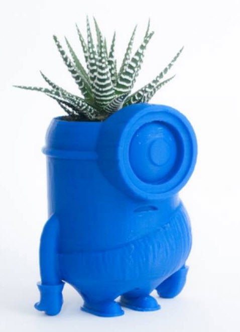 ADSK_Inventor's tweet photo. #3DPrinting planters seems to be all the rage. Sharing this @DM_Minions planter for #3DPrintAnything this week! https://t.co/ti3nriT4JE https://t.co/yf9BuGtyx8