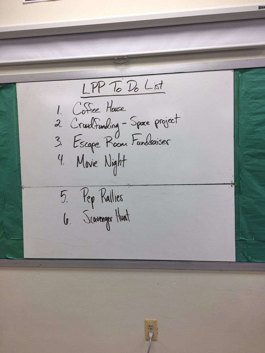 crhs_leadership's tweet photo. L.P.P list that needs to get done! #leadership #LeadersToLearnFrom #LeadershipDevelopment https://t.co/sgqfM6uLJc